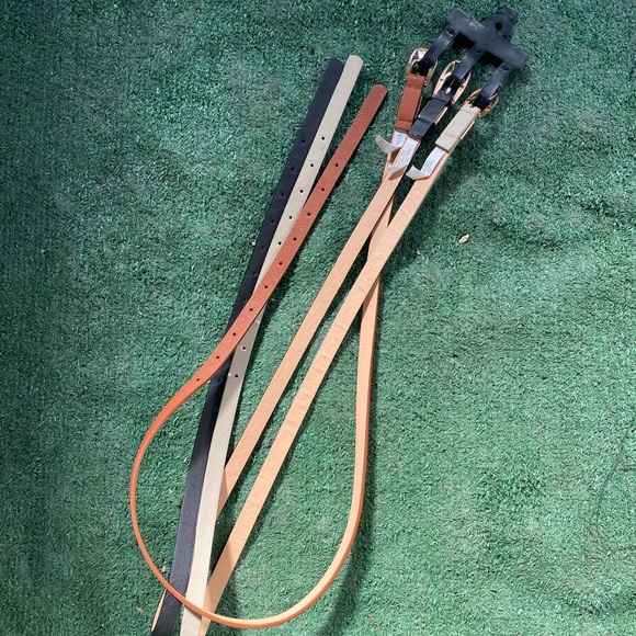 Belts | NWT Fashion Faux Leather Thin Belts - Set of 3 - Picture 3 of 3